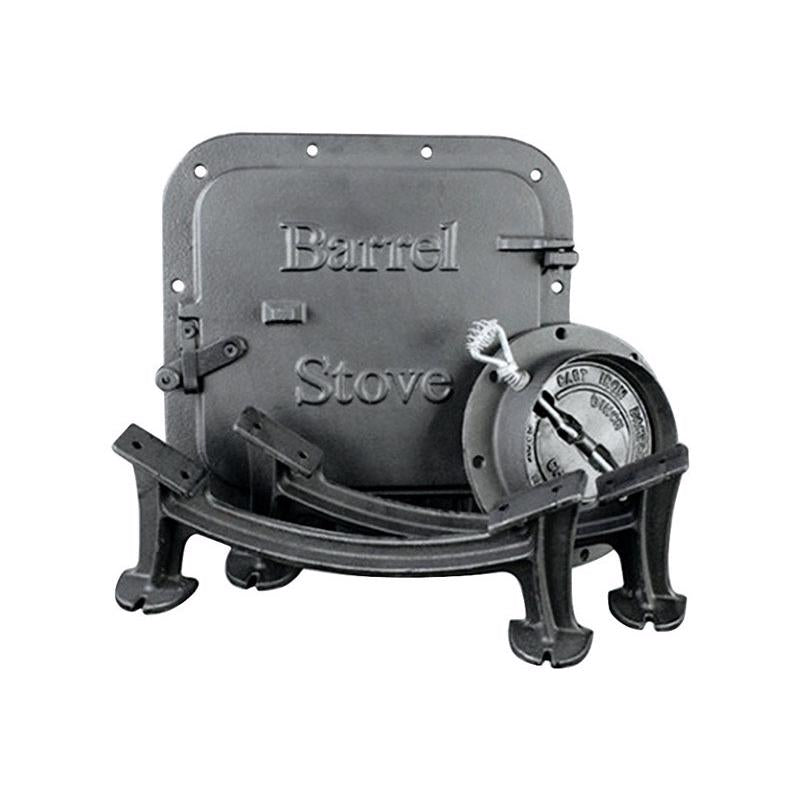 B & K - US Stove Iron Elegant Barrel Stove Kit