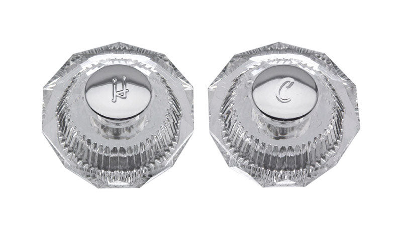 B & K - Danco Clear Tub and Shower Faucet Handles