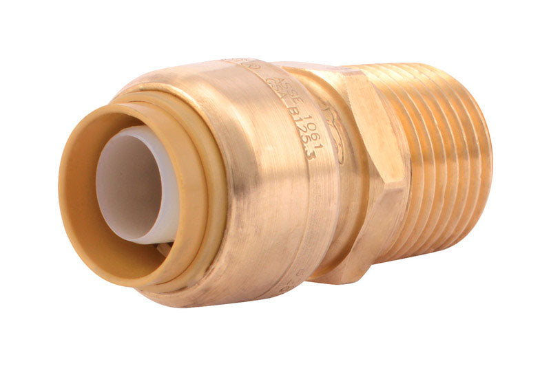 SHARKBITE - SharkBite Push to Connect 1/2 in. IPS X 1/2 in. D MPT Brass Adapter