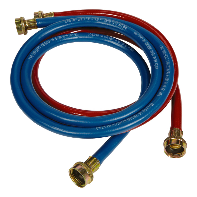 ULTRA DYNAMIC PRODUCTS - Ultra Dynamic Products 3/8 in. FGH X 3/4 in. D FGT 4 ft. Rubber Washing Machine Supply Line