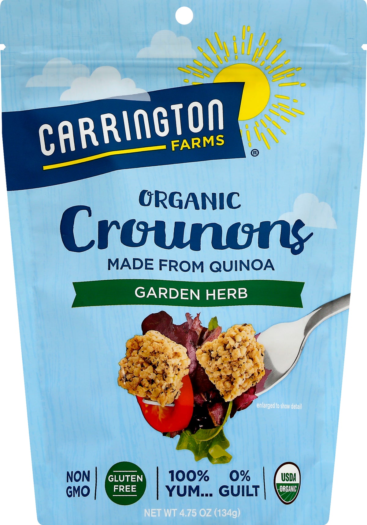 Carrington Farms Organic Garden Herb Crounons 4.75 oz - Case of 6