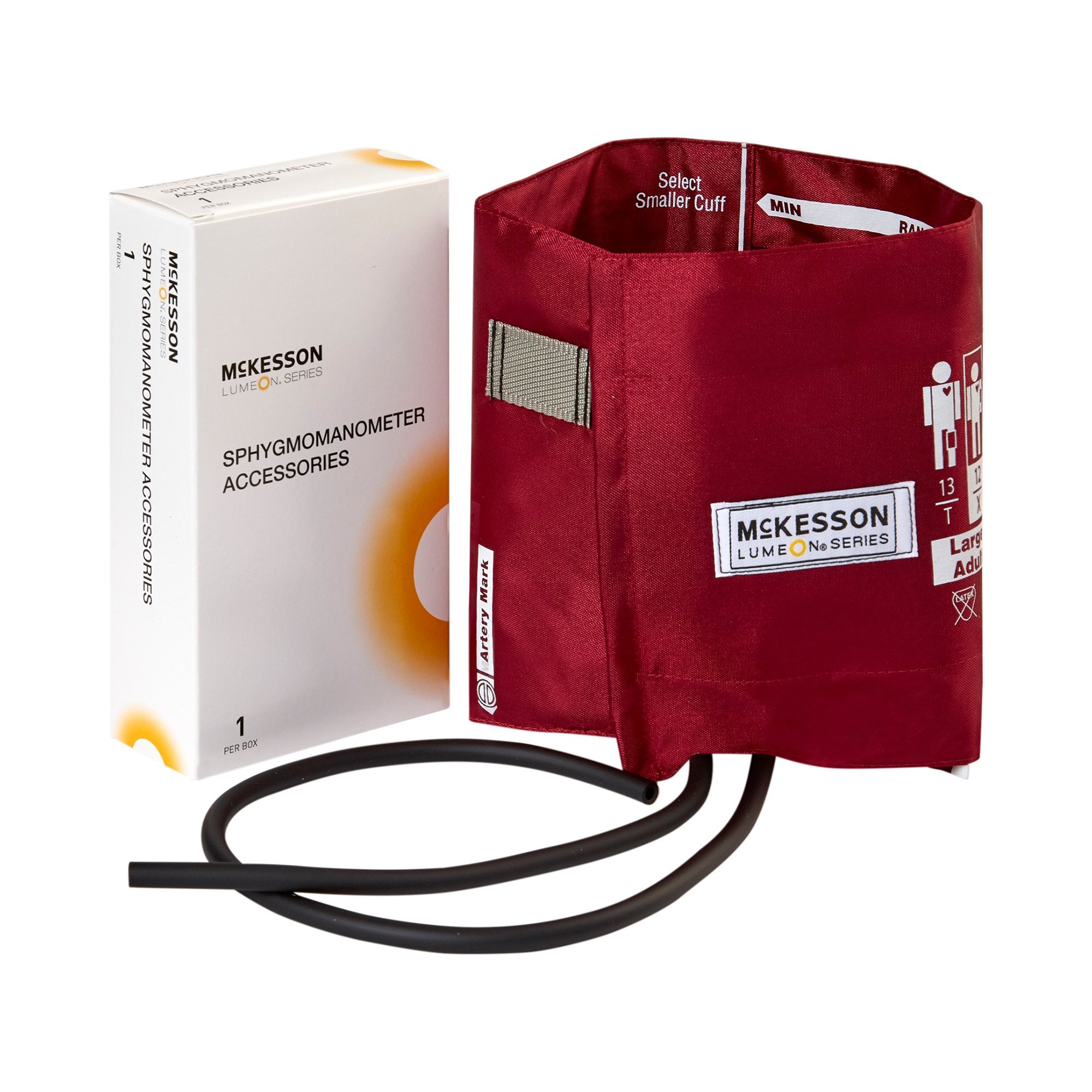 McKesson Brand - Reusable Blood Pressure Cuff McKesson LUMEON™ 34 to 50 cm Arm Nylon Cuff Large Adult Cuff [1/BX]