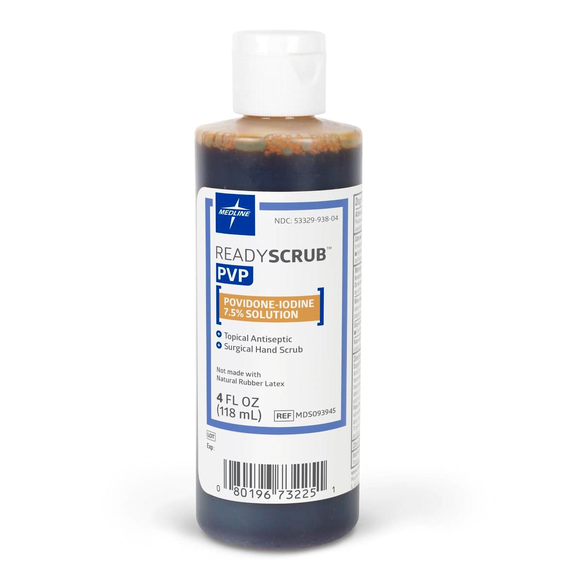 Medline - Surgical Scrub Solution ReadyScrub™ 4 oz. Bottle 7.5% Strength Povidone-Iodine NonSterile [1/EA]