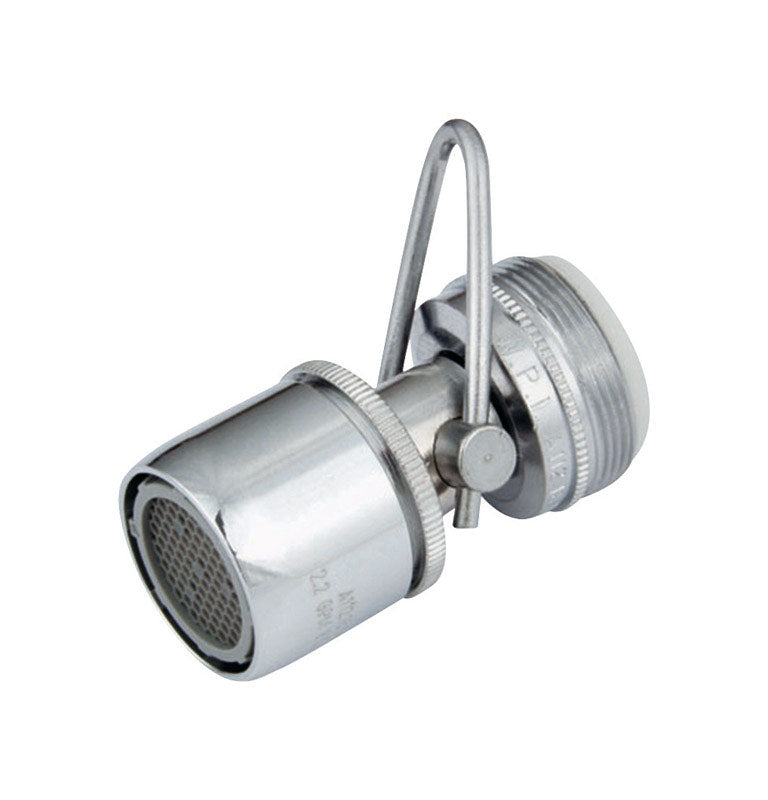 KEENEY MANUFACTURING - Whedon SaverAerator Dual Thread 15/16 in.-27M x 55/64 in.-27F Chrome Plated Swivel Aerator [SV5C]