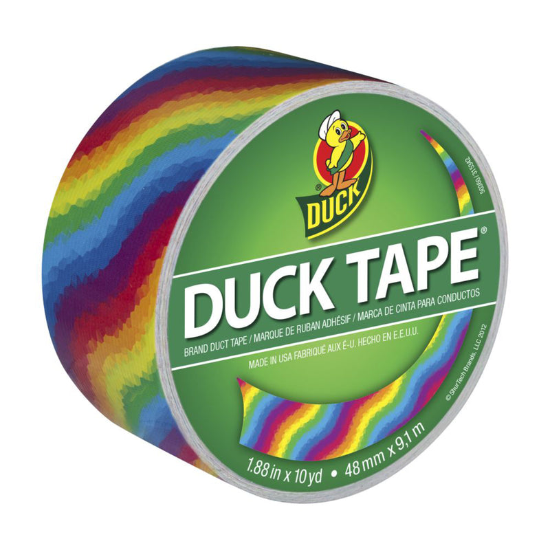 KEENEY MANUFACTURING - Duck 1.88 in. W X 10 yd L Multicolored Rainbow Duct Tape