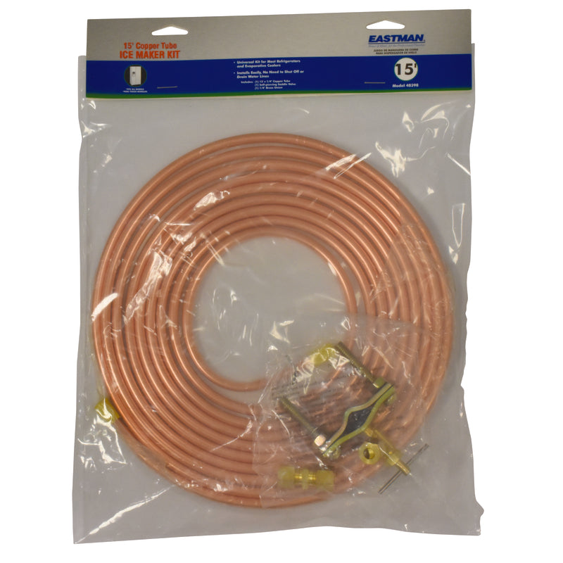 EASTMAN - Eastman 1/4 in. Compression X 1/4 in. D Compression 15 ft. Copper Installation Kit