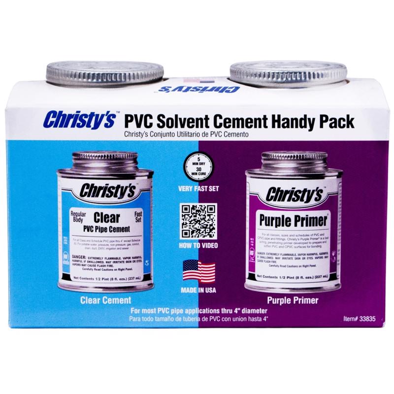 KEENEY MANUFACTURING - Christy's Handy Pack Clear/Purple Primer and Cement For CPVC/PVC 2 oz