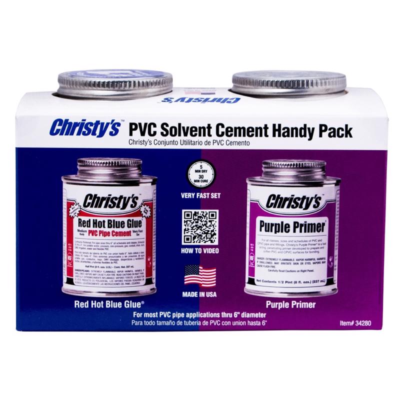 KEENEY MANUFACTURING - Christy's Blue/Purple Primer and Cement For CPVC/PVC 8 oz