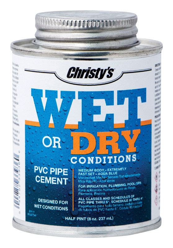 KEENEY MANUFACTURING - Christy's Wet or Dry Blue Cement For PVC 8 oz