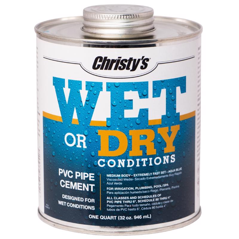 KEENEY MANUFACTURING - Christy's Wet or Dry Blue Cement For PVC 4 oz