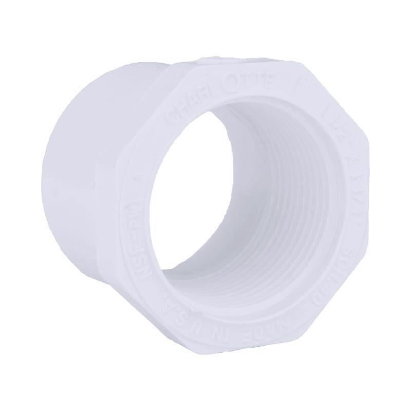 CHARLOTTE PIPE - Charlotte Pipe Schedule 40 1-1/2 in. Spigot X 1-1/4 in. D FPT PVC Reducing Bushing 1 pk
