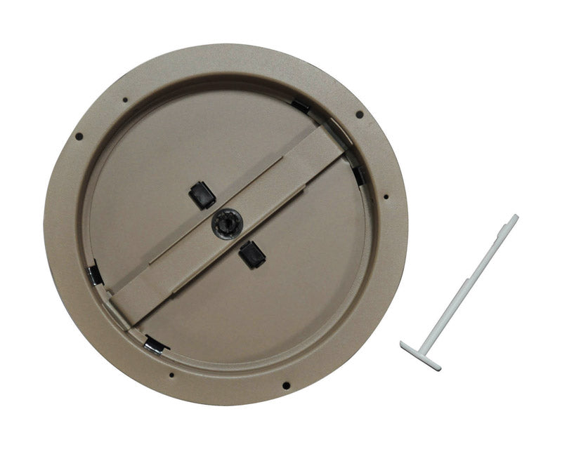 TRUE AIRE - Tru Aire 6 in. H X 6 in. W Powder Coat Brown Steel Ceiling Damper