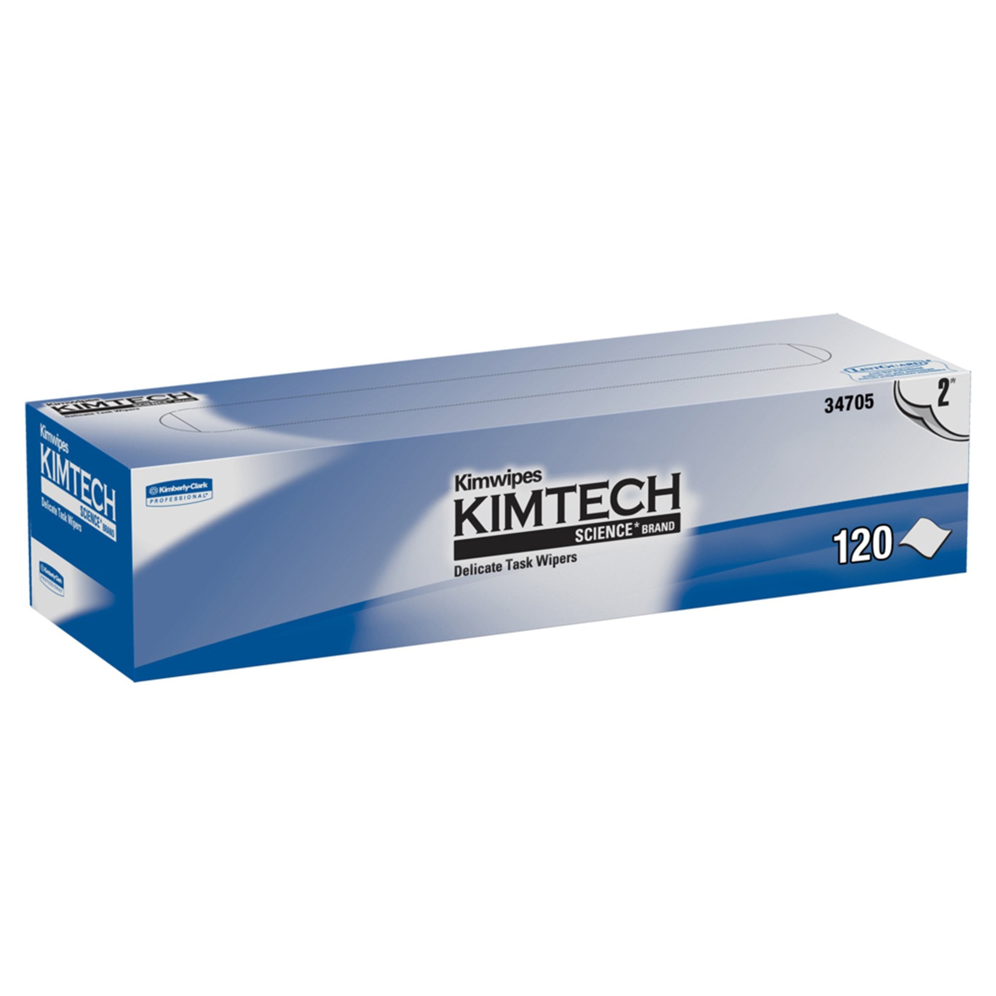 Kimberly Clark - Delicate Task Wipe Kimtech™ Science Kimwipes Light Duty 120 Count Box 11.22 X 12.3 Inch NonSterile Disposable [120/BX]
