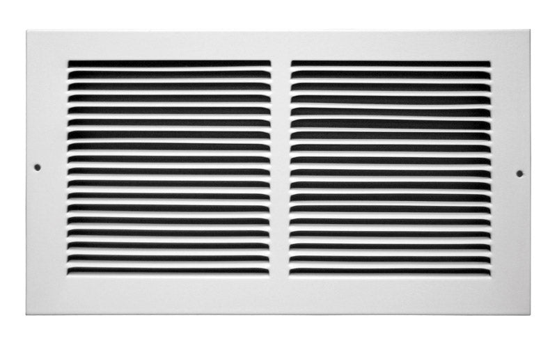 TRUE AIRE - Tru Aire 6 in. H X 14 in. W 1-Way Powder Coat White Steel Floor Baseboard Register