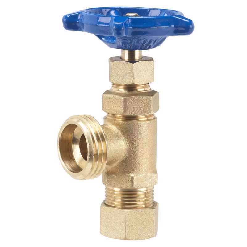 B & K - Homewerks 3/4 in. X 3/4 in. FIP x MHT Brass Boiler Drain Valve