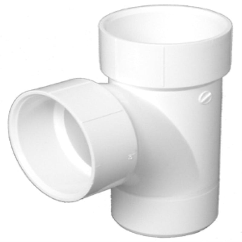 KEENEY MANUFACTURING - Charlotte Pipe Schedule 40 2 in. Hub X 2 in. D Hub PVC Sanitary Street Tee 1 pk