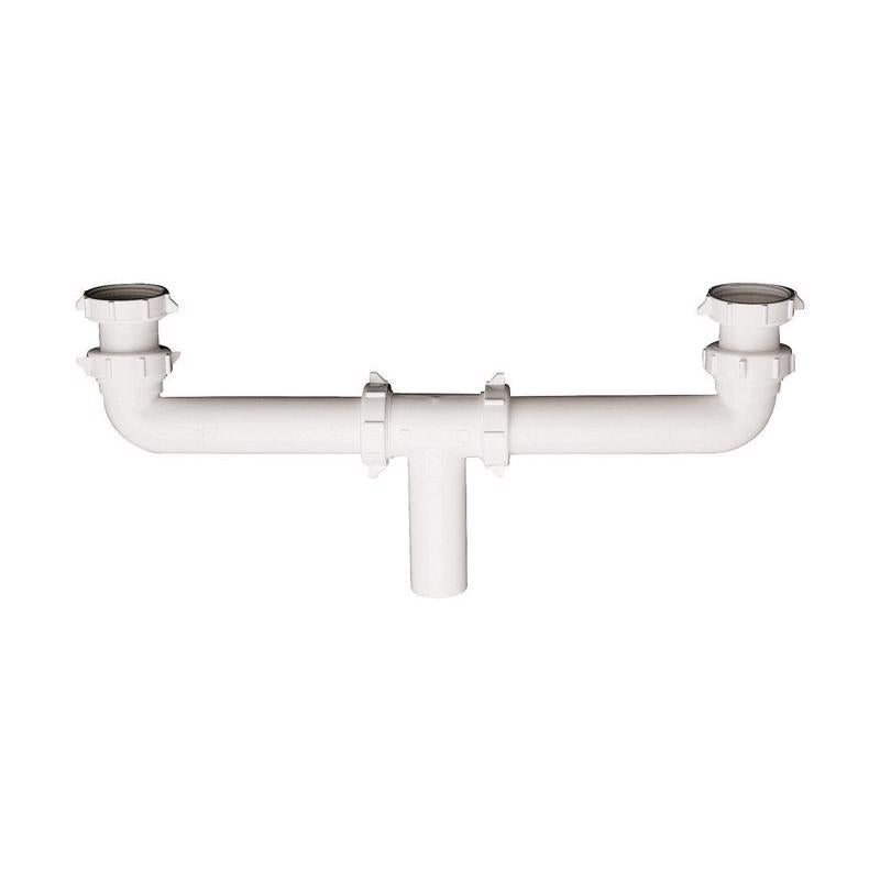 PLUMB PAK - Plumb Pak 1-1/2 in. D X 16 in. L Plastic Center Outlet Waste [PP930W]