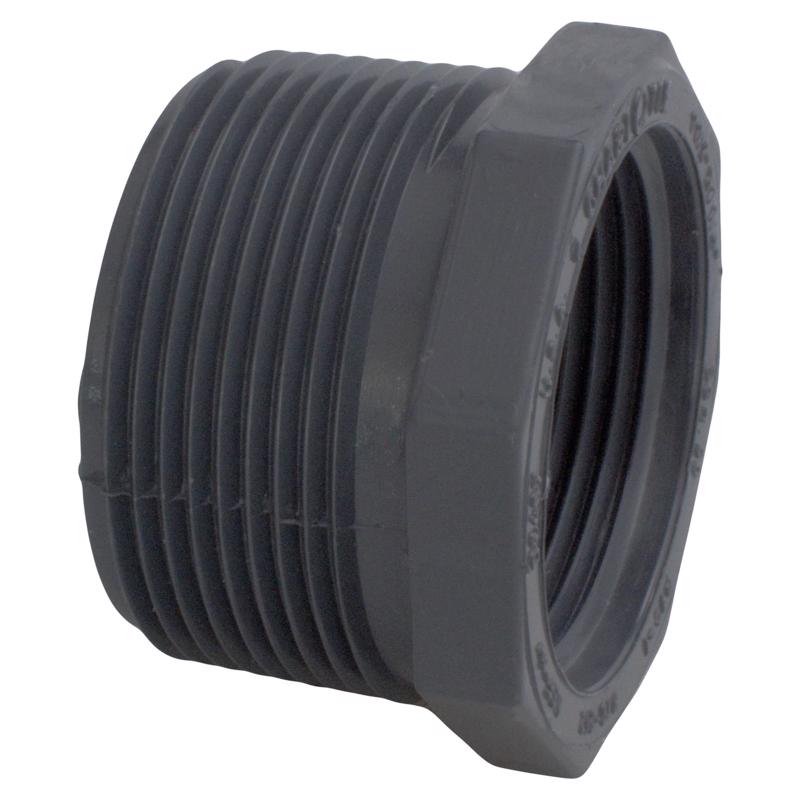 KEENEY MANUFACTURING - Charlotte Pipe Schedule 80 2 in. MPT X 1-1/2 in. D FPT PVC 7 in. Reducing Bushing 1 pk