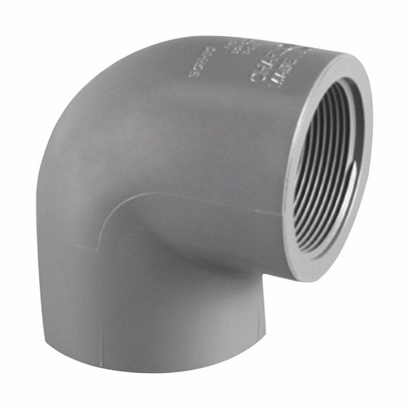 KEENEY MANUFACTURING - Charlotte Pipe Schedule 80 3/4 in. Socket X 3/4 in. D FPT PVC 90 Degree Elbow 1 pk