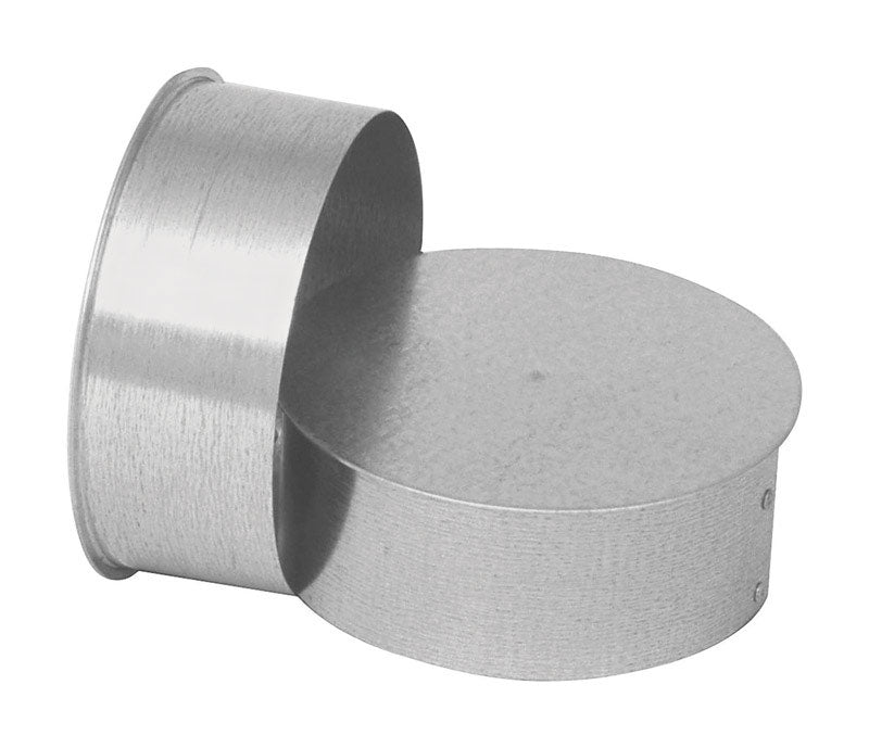 IMPERIAL - Imperial Manufacturing 8 in. X 6 in. X 6 in. Galvanized Steel Stove Pipe Tee Cap Flow Tee