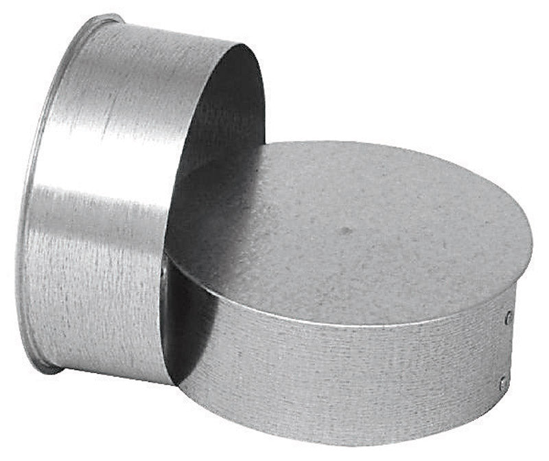 IMPERIAL - Imperial Manufacturing 8 in. X 8 in. X 8 in. Galvanized Steel Stove Pipe Tee Cap Flow Tee