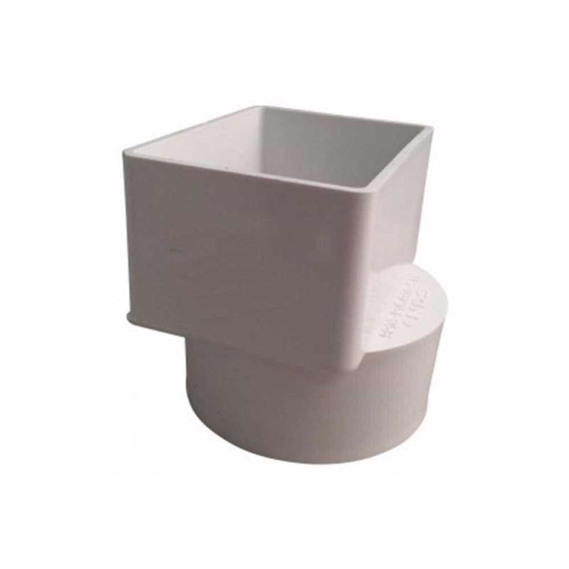 PLASTIC TRENDS - NDS Schedule 35 3 in. Hub each X 4 in. D Female PVC Downspout Adapter 1 pk