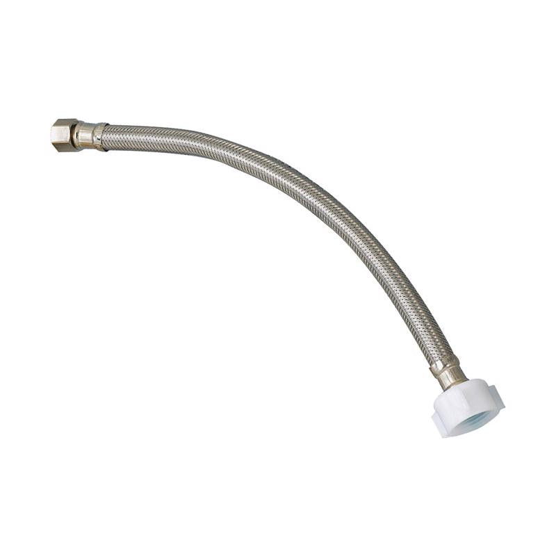 PLUMB PAK - Plumb Pak EZ 3/8 in. Compression in. X 7/8 in. D Ballcock 9 in. Stainless Steel Toilet Supply Line