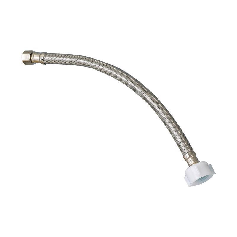 PLUMB PAK - Plumb Pak EZ 3/8 in. Compression in. X 7/8 in. D Ballcock 12 in. Stainless Steel Toilet Supply Line