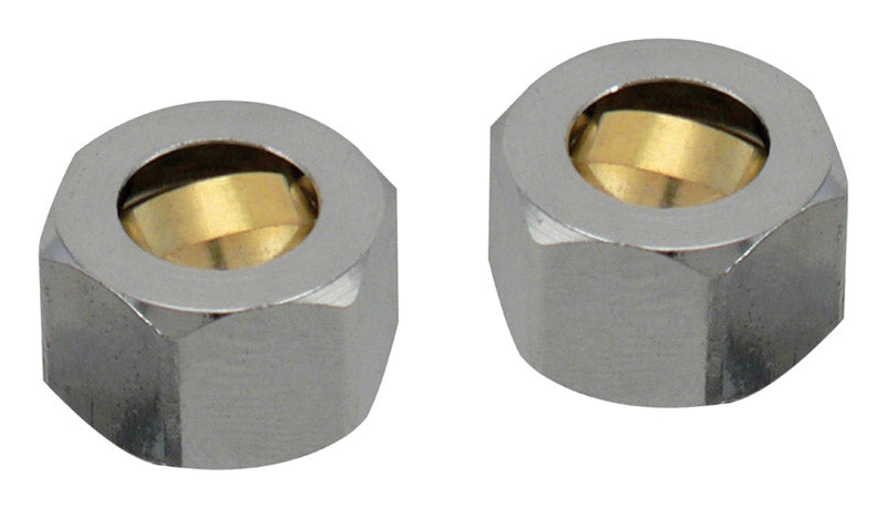 PLUMB PAK - Plumb Pak 3/8 in. Compression in. Brass Coupling Nut