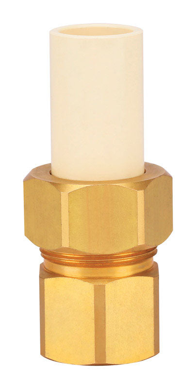 HOMEWERKS - Homewerks Schedule 40 3/4 in. Compression X 3/4 in. D FPT CPVC/Brass Adapter Coupling