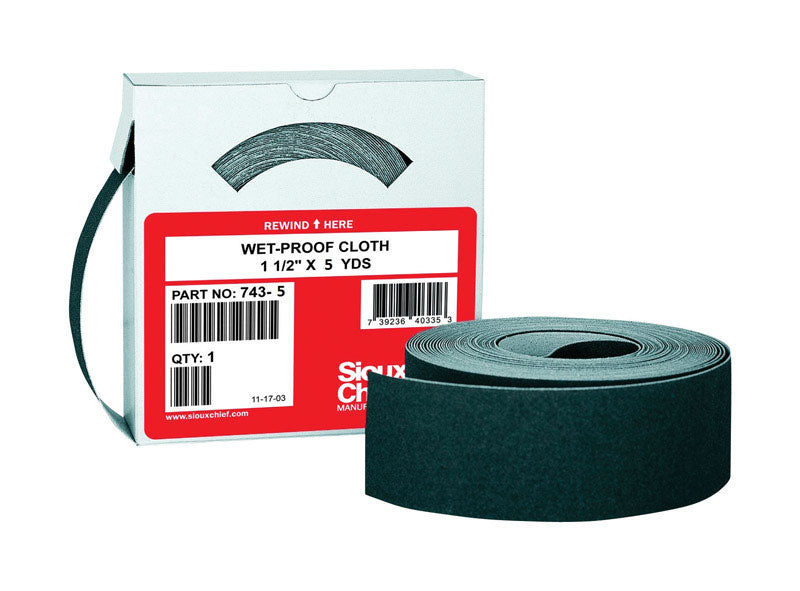 SIOUX CHIEF - Sioux Chief 180 in. L X 1-1/2 in. W 120 Grit Abrasive Mesh Sandpaper 1 pk