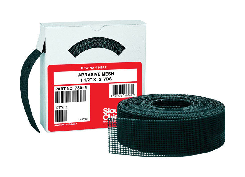 SIOUX CHIEF - Sioux Chief 180 in. L X 1-1/2 in. W 180 Grit Abrasive Mesh Sandpaper 1 pk