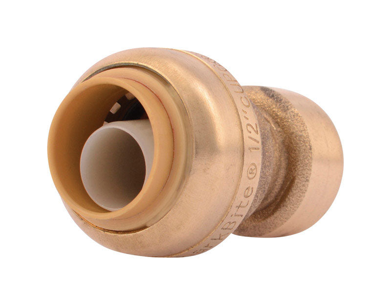 SHARKBITE - SharkBite Push to Connect 1/4 in. 1/2 in. D Brass Reducing Coupling