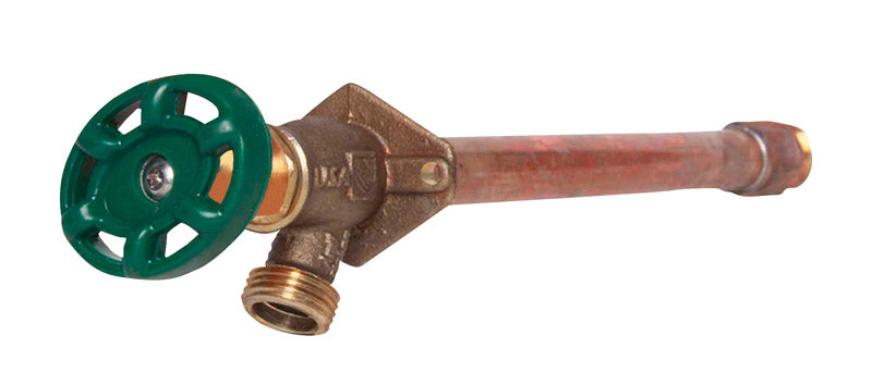 ARROWHEAD BRASS - Arrowhead Brass 1/2 in. FIP X 3/4 in. MIP Anti-Siphon Brass Wall Hydrant [465-08QTLF]
