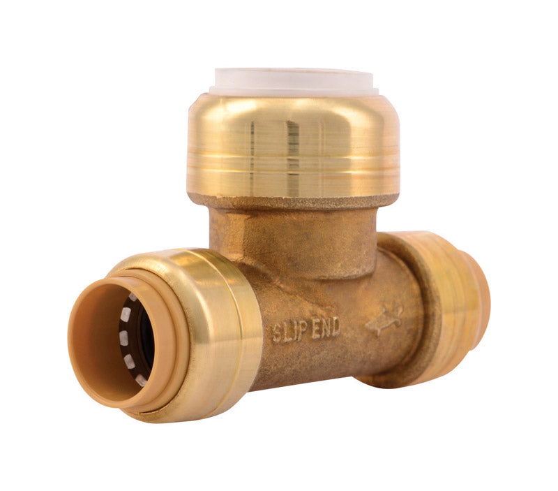 SHARKBITE - SharkBite Push to Connect 1/2 in. CTS X 1/2 in. D CTS Brass Slip Tee