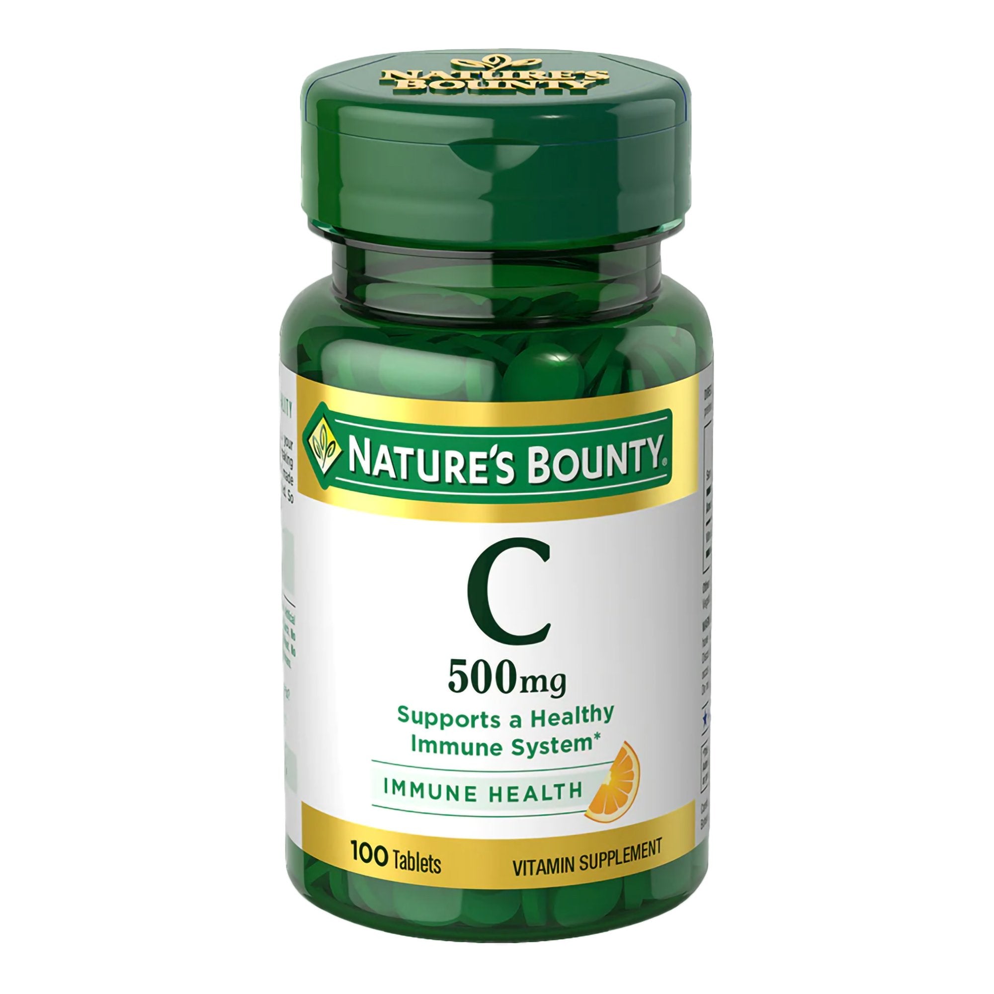US Nutrition - Vitamin C Supplement Nature's Bounty® 500 mg Strength Tablet 100 per Bottle [1/BT]