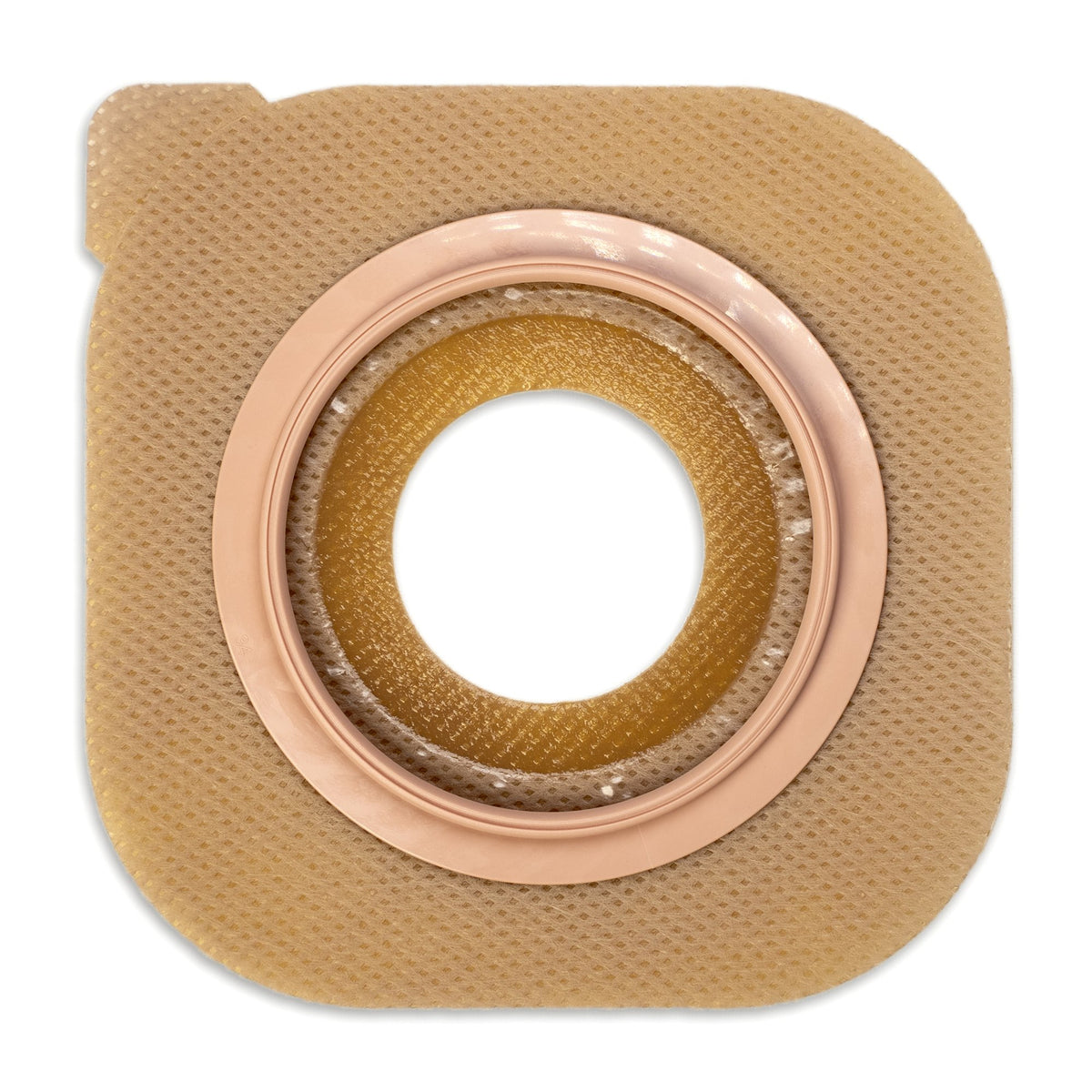 Hollister - Ostomy Barrier New Image™ Flat CeraPlus™ Precut, Extended Wear Without Tape 2-1/4 Inch Flange Red Code 1-1/2 Inch Opening [5/BX]