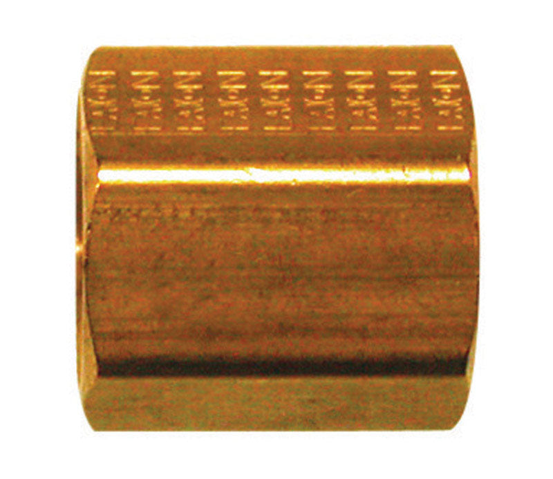 JMF COMPANY - JMF Company 1/4 in. Flare X 1/4 in. D Flare Yellow Brass Inverted Union - Case of 5