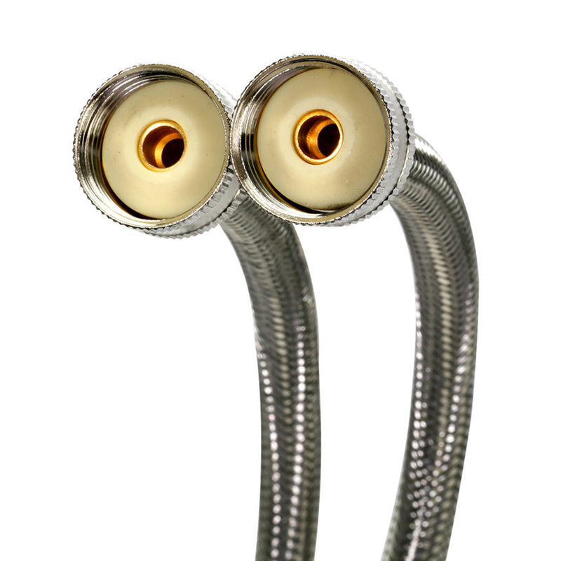 FLUIDMASTER - Fluidmaster 3/4 in. Hose Thread X 3/4 in. D Hose Thread 60 in. Stainless Steel Washing Machine Suppl - Case of 10