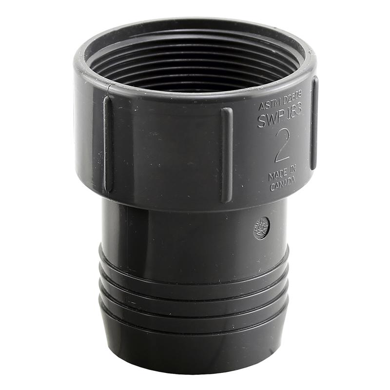 BOSHART INDUSTRIES - Boshart Industries 2 in. Insert in. X 2 in. D FPT Polypropylene 2-1/2 in. Female Adapter 1 pk