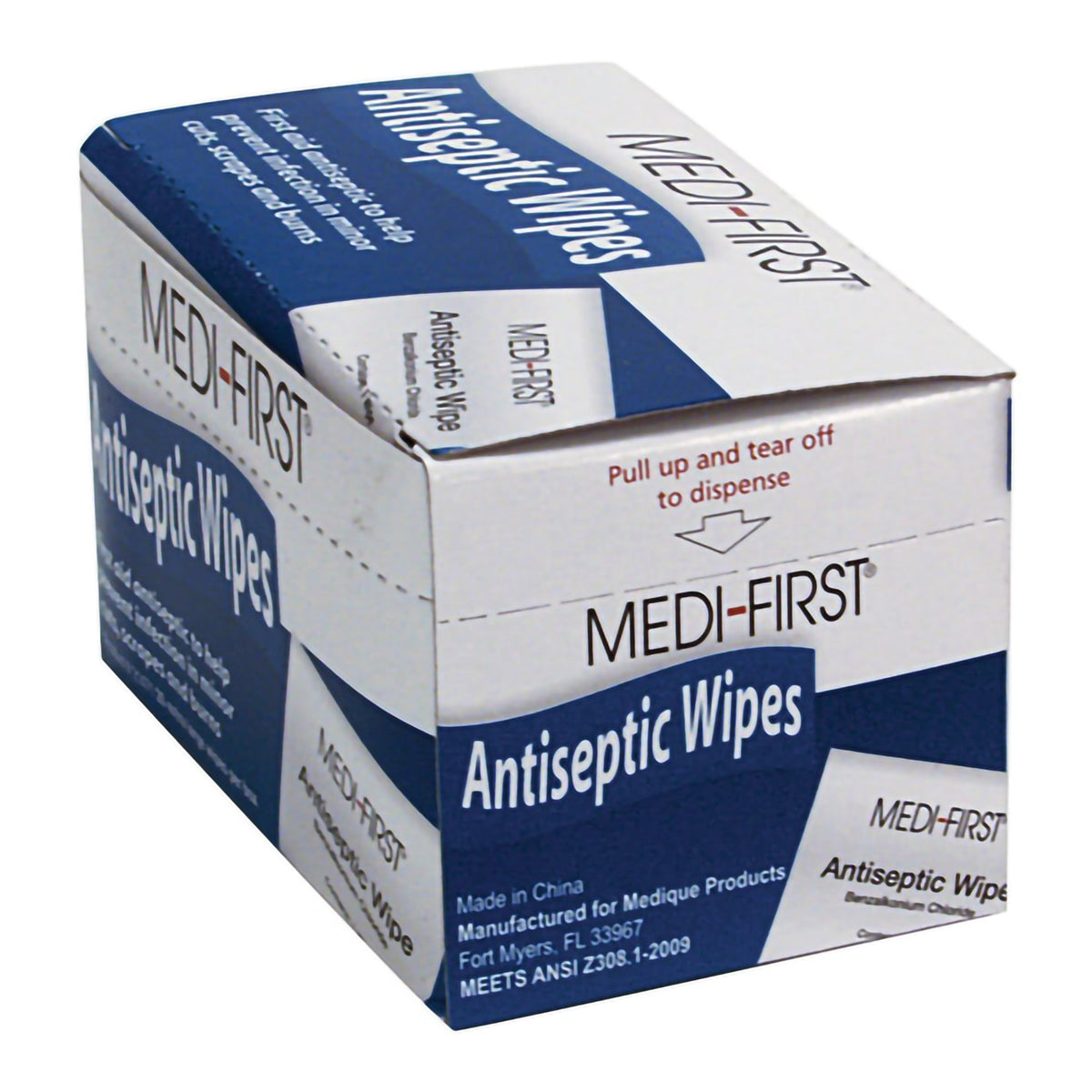 Medique Products - First Aid Kit Refill Antiseptic Skin Towelette Medi-First® Individual Packet Scented 20 Count [20/BX]