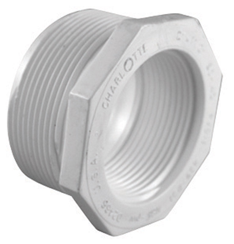 CHARLOTTE PIPE - Charlotte Pipe Schedule 40 3/4 in. MPT X 1/2 in. D FPT PVC Reducing Bushing 1 pk - Case of 25
