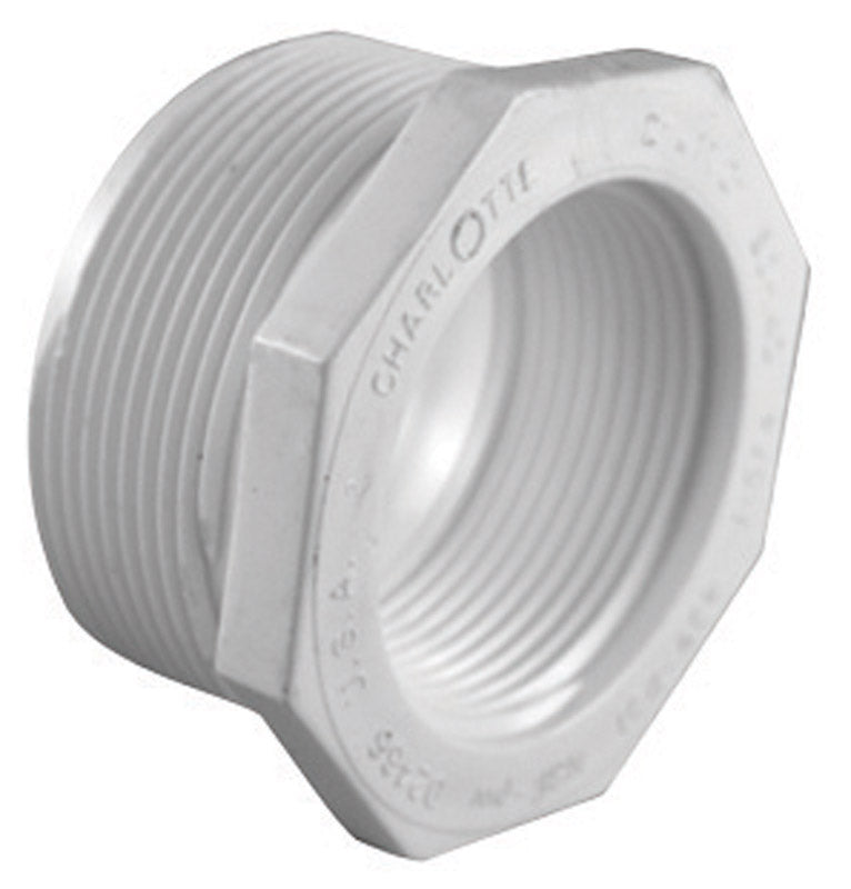 CHARLOTTE PIPE - Charlotte Pipe Schedule 40 1-1/4 in. MPT X 3/4 in. D FPT PVC Reducing Bushing 1 pk