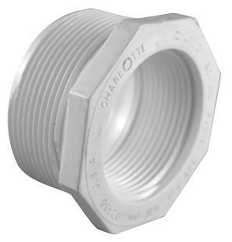CHARLOTTE PIPE - Charlotte Pipe Schedule 40 1-1/2 in. MPT X 1/2 in. D FPT PVC Reducing Bushing 1 pk