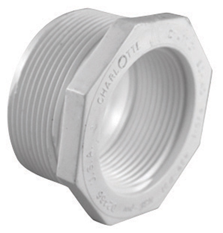 CHARLOTTE PIPE - Charlotte Pipe Schedule 40 1-1/2 in. MPT X 1 in. D FPT PVC Reducing Bushing 1 pk