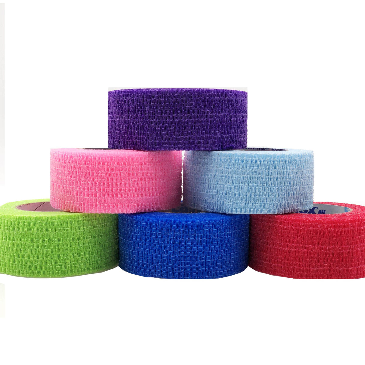 Andover Coated Products - Cohesive Bandage CoFlex® NL 1 Inch X 5 Yard Self-Adherent Closure Neon Pink / Blue / Purple / Light Blue / Neon Green / Red NonSterile 12 lbs. Tensile Strength [1/PK]