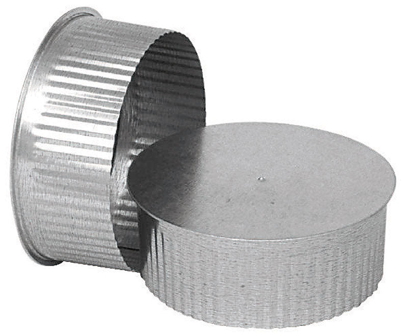 IMPERIAL - Imperial 4 in. D Galvanized Steel Crimped Pipe End Cap