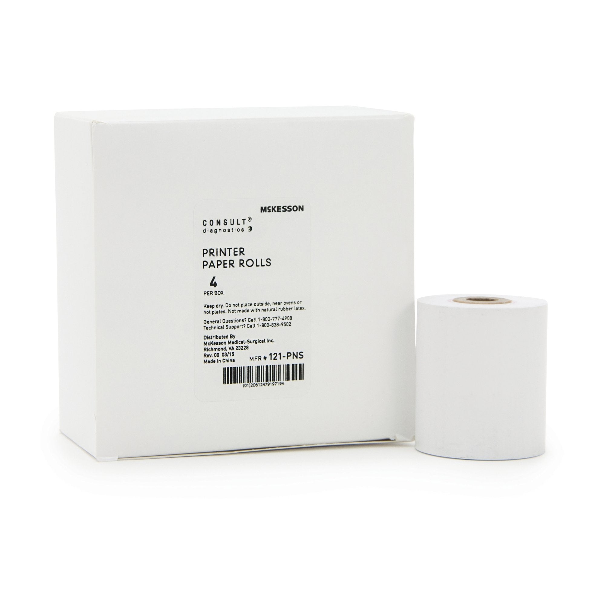 McKesson Brand - Printer Paper Rolls McKesson Consult™ McKesson 120 or McKesson Consult™ U120 Ultra Urine Analyzer [4/BX]
