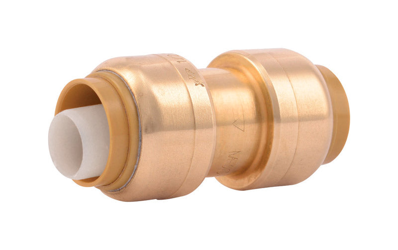 SHARKBITE - SharkBite Push to Connect 1/2 in. Push X 1/2 in. D Brass Coupling
