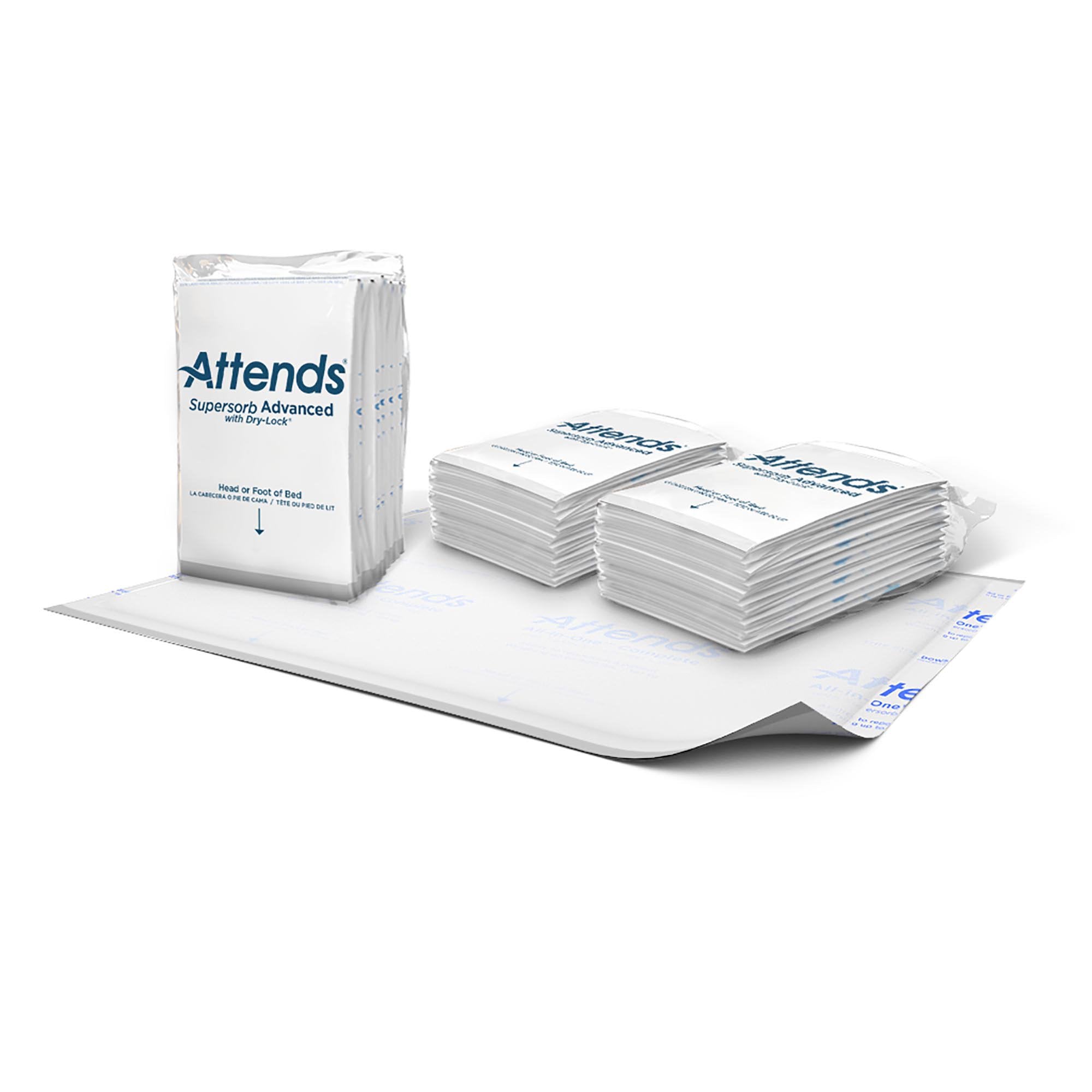 Attends Healthcare Products - Disposable Underpad Attends® Supersorb Advanced 30 X 36 Inch Dry-Lock® Core Heavy Absorbency [1/PK]